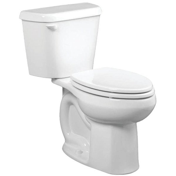 American Standard Colony Series Complete Toilet, Elongated Bowl, 16 gpf Flush, 12 in RoughIn, White 751CA001.020